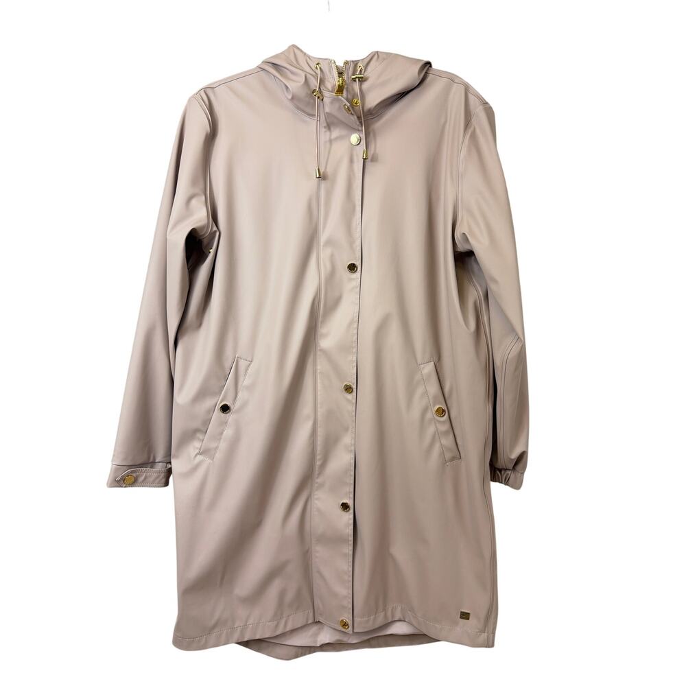 Ticket Woman Pink Champagne Hooded Zip Jacket Size 36 MED